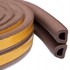 ROSFIX Samoljepljiva EPDM brtvena traka D-profila 9 × 8 mm, 100 m, smeđa
