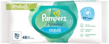 PAMPERS Vlažne maramice Harmonie Aqua, 48 kom