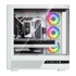 MODECOM Kućište Volcano AQ100 ARGB Midi Tower, ATX, Micro-ATX, Mini-ITX, kaljeno staklo, bijelo