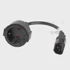LANBERG Adapter CA-C14E-10CC-0018-BK power cable C14 coupler