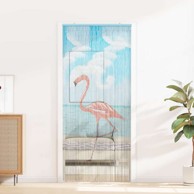 Zavjesa za vrata protiv insekata, 90 x 200 cm, flamingo