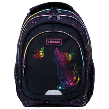 Školski ruksak, anatomski, Rainbow Kitty Head 