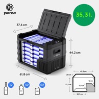 PEME Prijenosni hladnjak Quest 40, Dark Sky