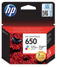 HP Tinta za printer 650, Instant Ink, tri boje