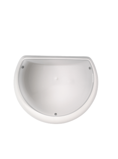 Zidna svjetiljka Half Moon, E27 sa senzorom, IP54, bijela