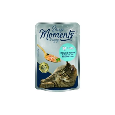 MOMENTS Juha za mačke Cat Adult, piletina i tuna, 40 g