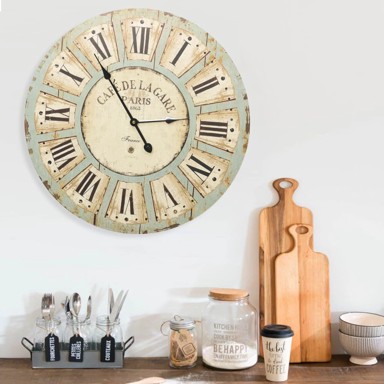 Zidni sat, 60 cm, MDF, višebojni
