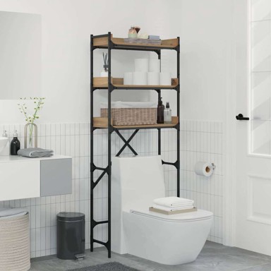 Polica za perilicu rublja, 67 x 25 x 163 cm, konstruirano drvo