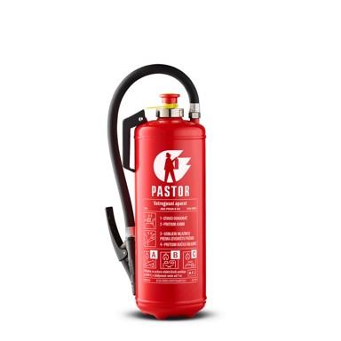 PASTOR Vatrogasni aparat S6, prah ABC 40, 6 kg, 504020H1 S6