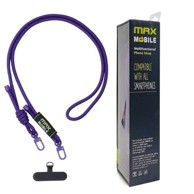 MAXMOBILE Vezica za mobitel 6 mm, ljubičasta