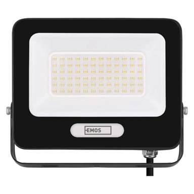 EMOS LED reflektor Glaro ZS2244B, 50 W, IP65, 5000 lm, neutralna bijela, crni
