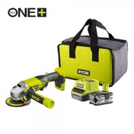 RYOBI AKU kutna brusilica 18 V ONE+ 115 mm, 1x4 Ah R18AG-140S