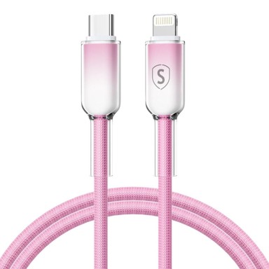 NORTHIX Dynamic Series USB C na Lightning kabel 1 m, 2,4 A, ružičasti
