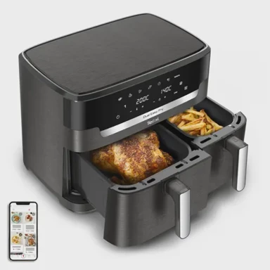 TEFAL Friteza na vrući zrak Easy Fry Dual XXL EY942HE0, 11 L, 2020 W, siva