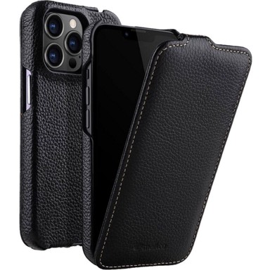 Flip futrola za Apple iPhone 13 Pro Max, koža, preklopna, crna