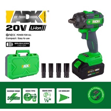 ADK akumulatorski udarni odvijač ENEX 20 V SF4L103 / SF4L104, 1 x 4,0 Ah