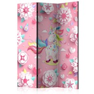 Sobna pregrada u 3 dijela Unicorn on Flowerbed 135x172