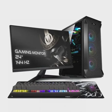 BAB Stolno računalo R5RTX3050 / AMD Ryzen 5 5600X, 32GB, 1TB SSD, NVIDIA GeForce RTX 3050, Windows 11 Pro, crni