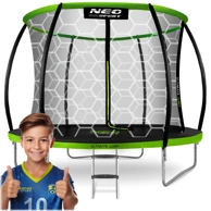 NEO-SPORT Profilirani vrtni trampolin 10 ft / 312 cm s unutarnjom zaštitnom mrežom