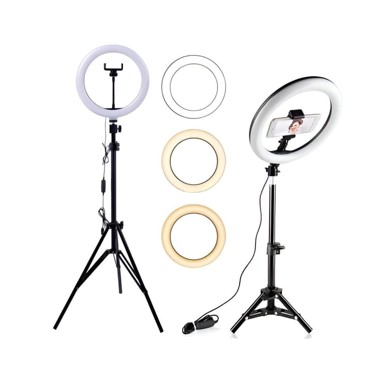 MG Svjetlosni prsten Selfie Ring Fill 10'' sa stativom 1,8 m, crna