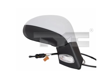 TYC Retrovizor Peugeot 207, lijevi, unutarnje podešavanje, žmigavac, 207CC