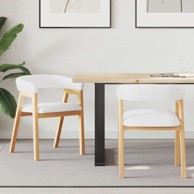 Trpezarijske stolice 2 kom 54 x 57 x 73 cm, prirodna
