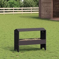 Hranilica za stoku crna 79 x 35 x 62 cm hladno valjani čelik