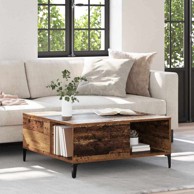 Stolić za kavu 80x80x36.5 cm, hrast, konstruirano drvo  