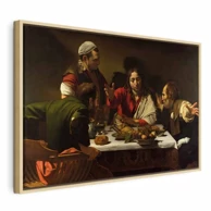 Slika Caravaggio – Supper at Emmaus, 90x60 cm, u prirodnom drvenom okviru