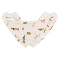 LÄSSIG Podbradnjak/marama Little Mateys, narančasti, 2 kom