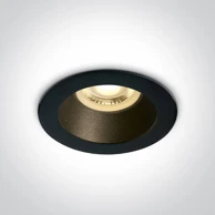 ONE LIGHT Ugradbena svjetiljka 1×gu10/max.10w/mr16//240v ip20 crno/crna dm10105m/b/b