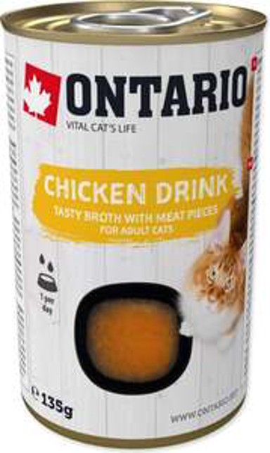 ONTARIO Hrana za mačke Cat Adult Napitak 135 g, piletina