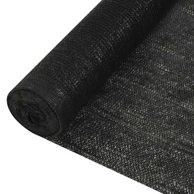 Mreža za privatnost crna 1,5 × 50 m HDPE 150 g/m²