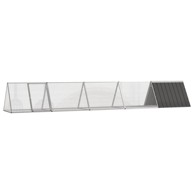 Kavez za zečeve 504,5×80,5×71 cm od pocinčanog čelika, antracit