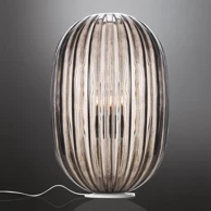 FOSCARINI Stolna lampa Plass Media ON/OFF, siva