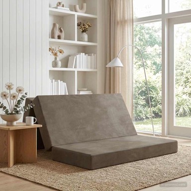 Sofa na razvlačenje, 140 x 67 x 45 cm, svjetlosiva