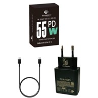 Super brzi adapter za punjenje PD GaN 55 W USB-C kompatibilan sa Samsungom, s kabelom USB-C 5 A