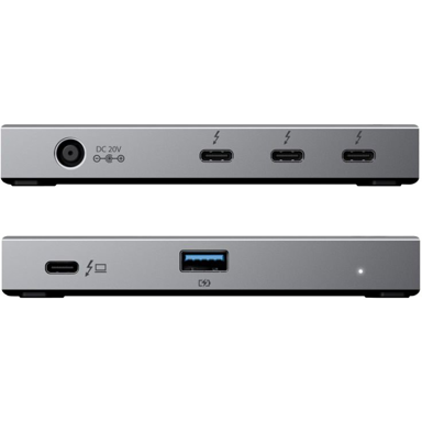 ALOGIC Thunderbolt čvorište TB4H3TB, crno-sivo