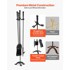 VEVOR Set alata za kamin, 4 dijela s postoljem, 75 x 175 x 195 cm, crni