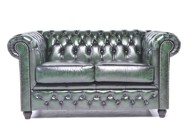 CHESTERFIELD Dvosjed Original Leather, 2-sjedišta, Wash Off Green