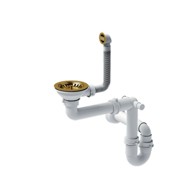 QUADRON Ručni odvod za granit sudopere s 1 posudom NANO PVD ZLATO