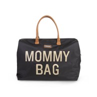 CHILDHOME Torba Mommy bag, crna sa zlatnim detaljima