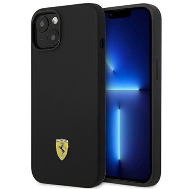 INNA Silikonska futrola Ferrari s metalnim logotipom za Apple iPhone 14 Plus / 15 Plus