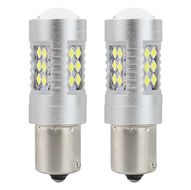 AMIO LED žarulje CANBUS 1156 BA15S P21W 24SMD 3030 bijele 12V/24V