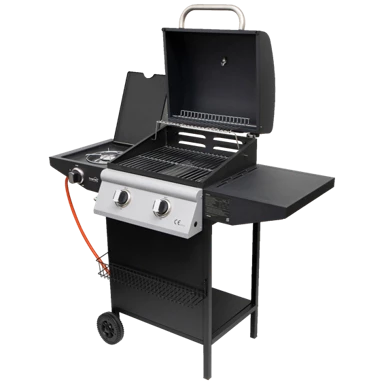 HOME Plinski roštilj s dva plamenika i bočnim plamenikom 3 × 3.2 kW LPG GRG02 61690