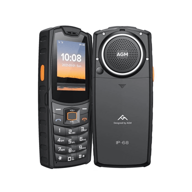 AGM M6 SE Robusni telefon na tipke, Dual SIM, 4G LTE, IP68/IP69K/MIL-STD-810H, crni