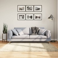 Čupavi tepih Pamplona visoka vlakna moderni zlatni 160 x 160 cm