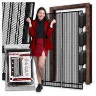 Mreža protiv komaraca za vrata, balkonske prozore, magnetska, dimenzije 80/90/100 x 210/220