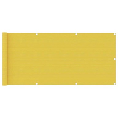 Balkonski zastor 75 x 400 cm HDPE, žuti