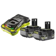 RYOBI Set baterija i punjača, 18 V, 2 x 5,0 Ah